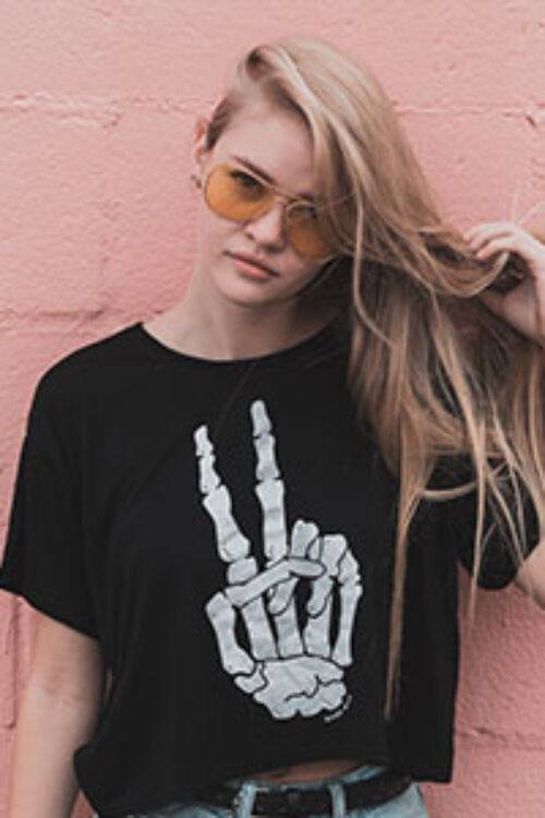 Printed Tshirt Coffee Black Color