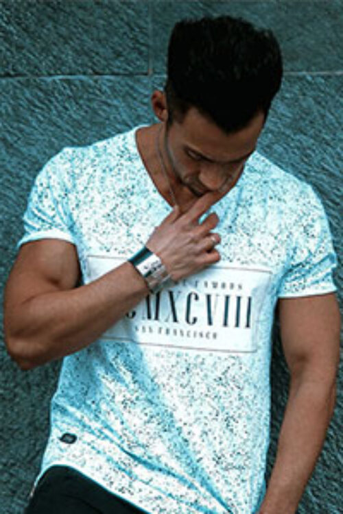 Dark Teal Printed Tshirt